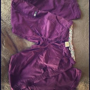 Newer koi plum colored scrub pants
