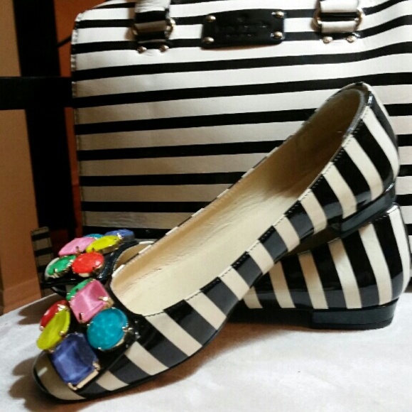 Kate Spade flats with jewels