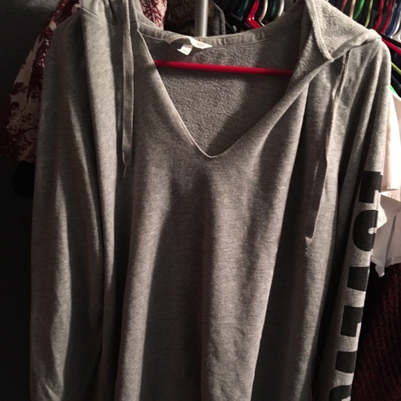 Victoria's Secret light grey hoodie