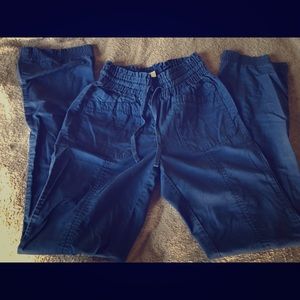 Navy blue koi scrub bottoms