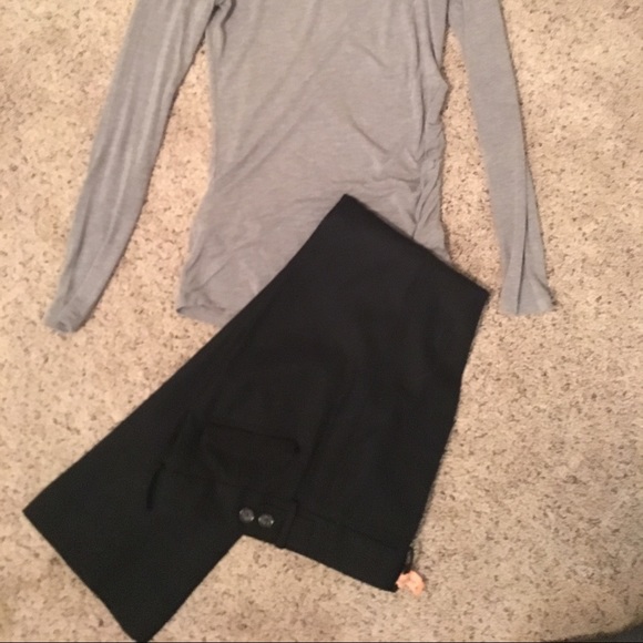 Black Wool Banana Republic Slacks