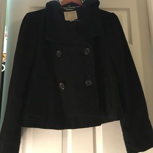 Cropped pea coat