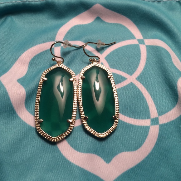 Dark Green Kendra Scott Elle Earrings