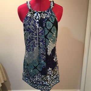 WHBM Dress with Chain neckline detail