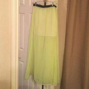 Neon maxi skirt