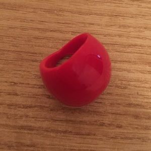 Red glass ring