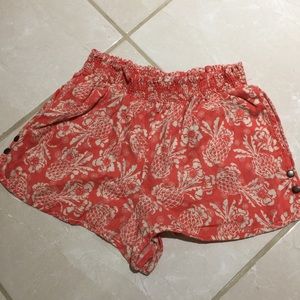 Anthropologie coral shorts