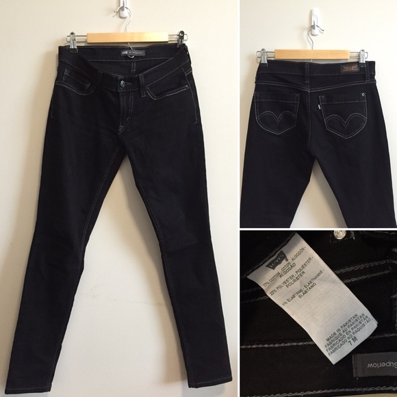 Levi's black jeans in perfect condition -size 7m!