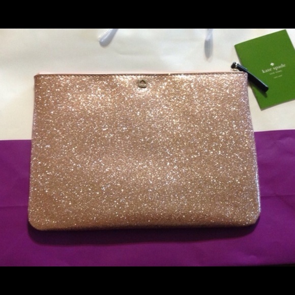 kate spade Handbags - Kate Spade Glitterbug Large Clutch