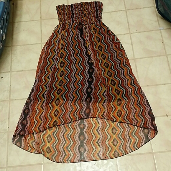 Strapless High-Low Dress - Picture 3 of 3