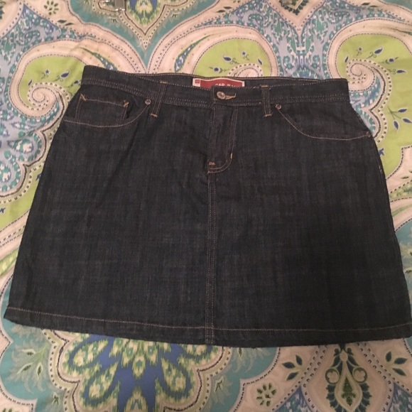 Gap Denim dark was mini skirt