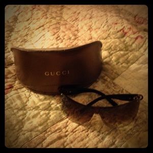 Gucci brown tint sun glasses