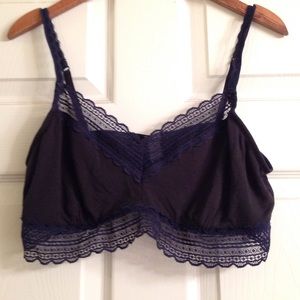 Aerie Bralette, Black, XL.