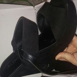 Aldo Strappy Wedge Heels