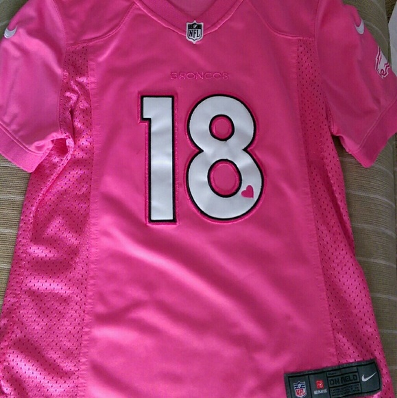 Pink Nfl ladies Manning Nike jersey