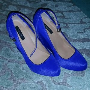 Ann Taylor Royal Blue Wedges