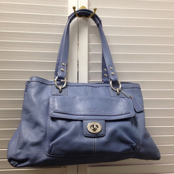 Coach Handbags - Coach Penelope blue leather shoulder bag