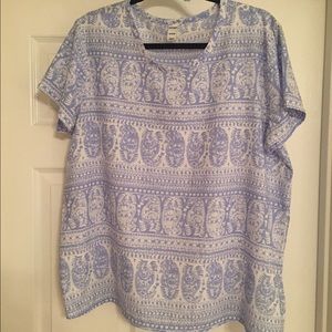 Periwinkle paisley old navy top