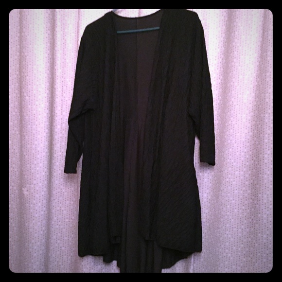 Vintage Oscar De La Renta black oversized cardigan