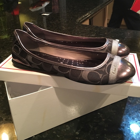 Coach Shoes - Coach flats black. Size 8