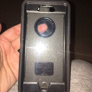 Black otter box iPhone 6 case