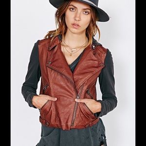 silence + noise motto jacket - brown/black