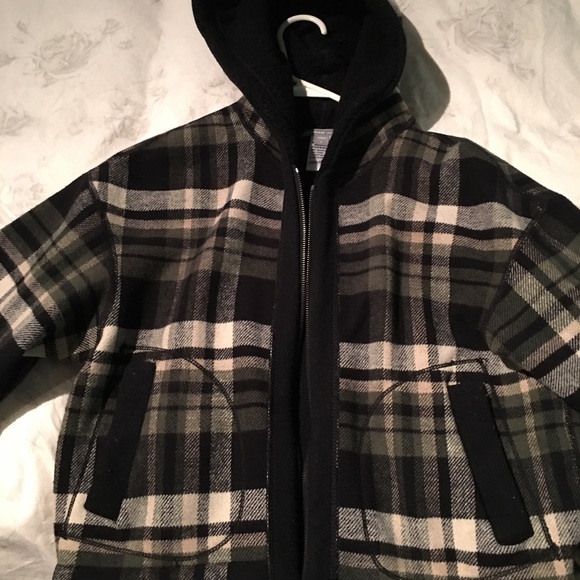 James Perse Plaid size 1 fleece crop jacket