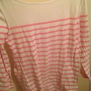 Striped quarter sleeve top