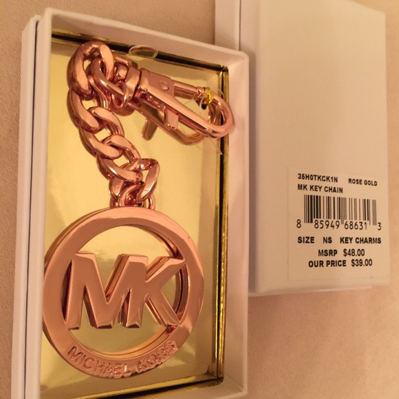Michael Kors Rose Gold Keychain