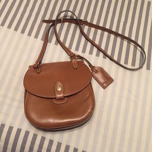 Authentic leather crossbody bag
