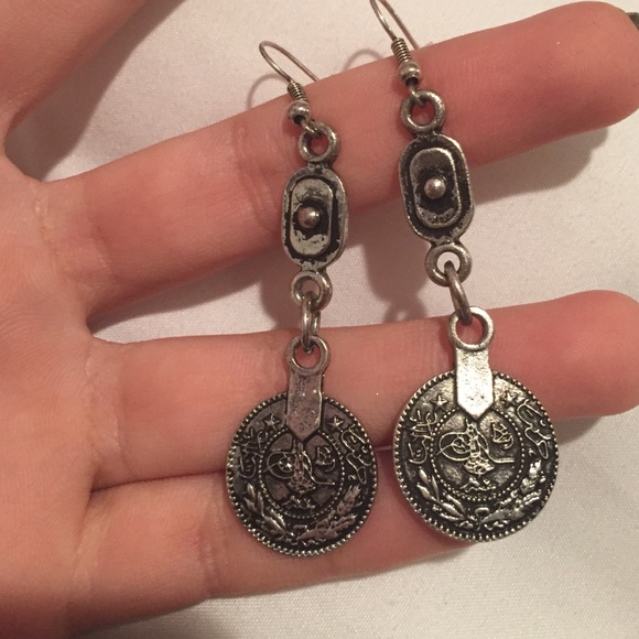 Vintage coin earrings