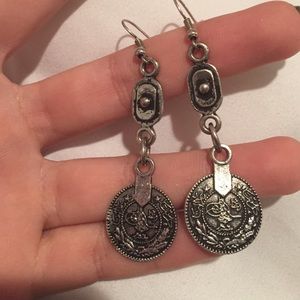 Vintage coin earrings