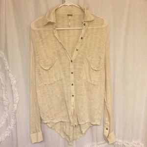 Free People Button Up Sweater
