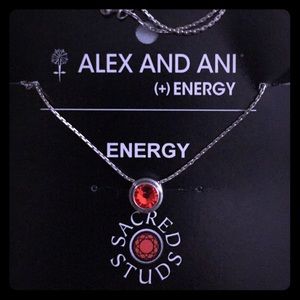 Alex and Ani sacred stud necklace and ring