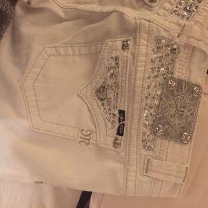 White Miss Me Jeans (bootcut)