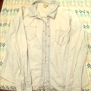 Mossimo supply and co denim button up