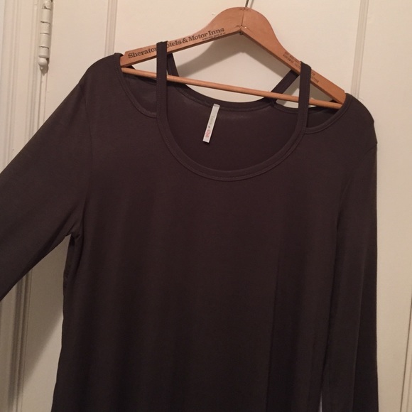 NWOT Deep Green Long Sleeve Dress - Picture 2 of 4