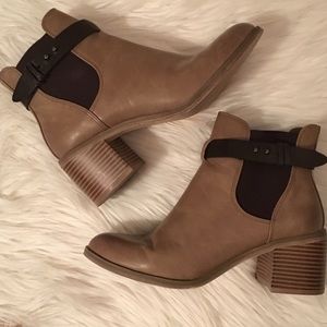 Tan Ankle Boots with heel