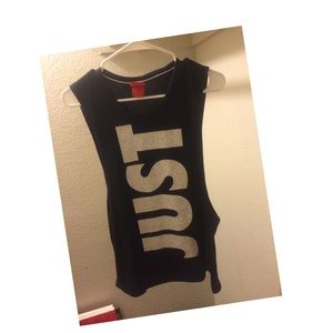 Nike "Just do it" cut off shirt! ☺️