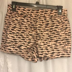 J. Crew Linen Fish Shorts