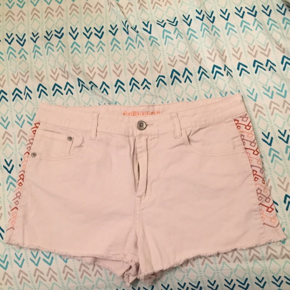 Blush high waisted shorts