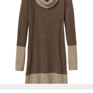 Athleta cowl sweater dress.