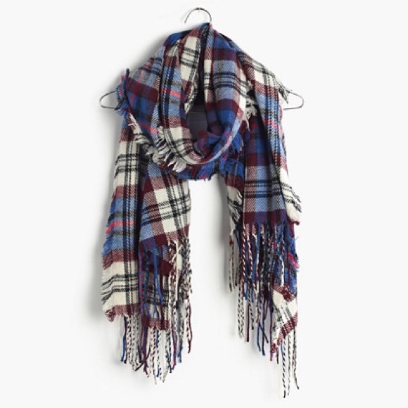 *SOLD* Madewell soft plaid blanket scarf