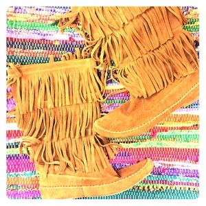 Lauren Conrad fringe boots