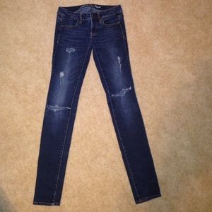 Size 0 Regular American Eagle Destroyed Jeggings