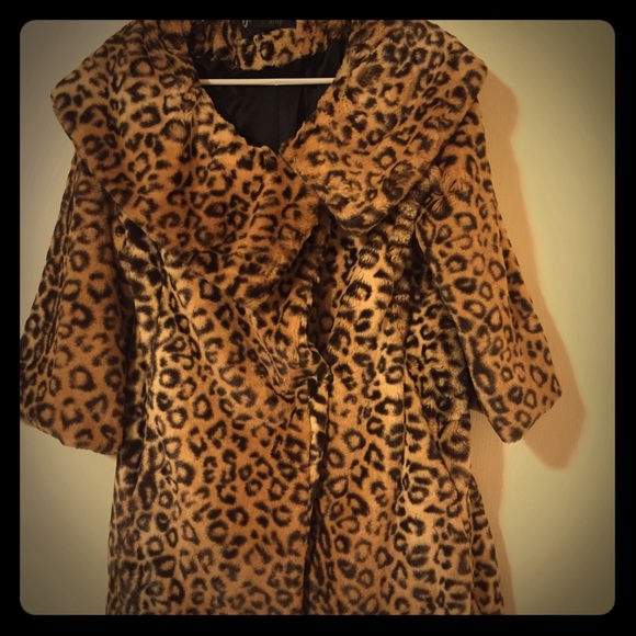New faux fur coat! Never worn