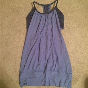 Purple lululemon tank with sports bra