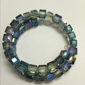 Handmade blue green wrap