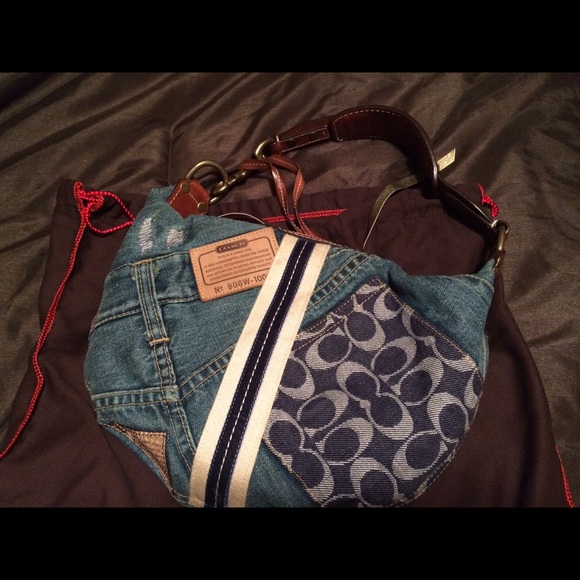 Limited Edition Coach denim hobo bag