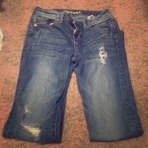 Blue Aeropostale skinny jeans